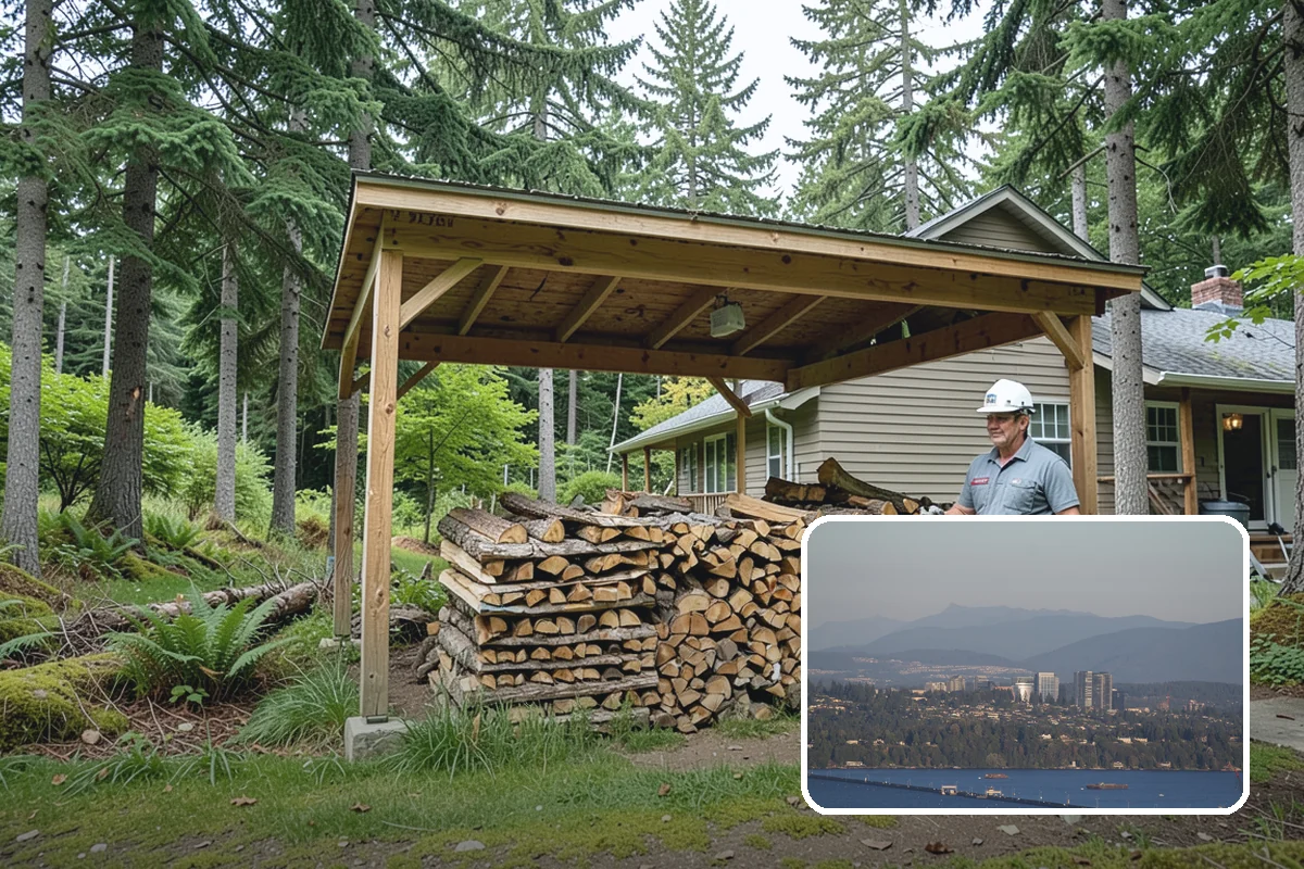 Urban Wood Recycling in Medina, King County, WA - Recovers urban tree wood that would be wasted