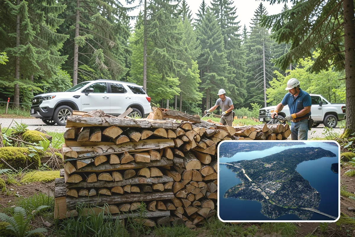 Urban Wood Recycling in Mercer Island, King County, WA - Recovers urban tree wood that would be wasted