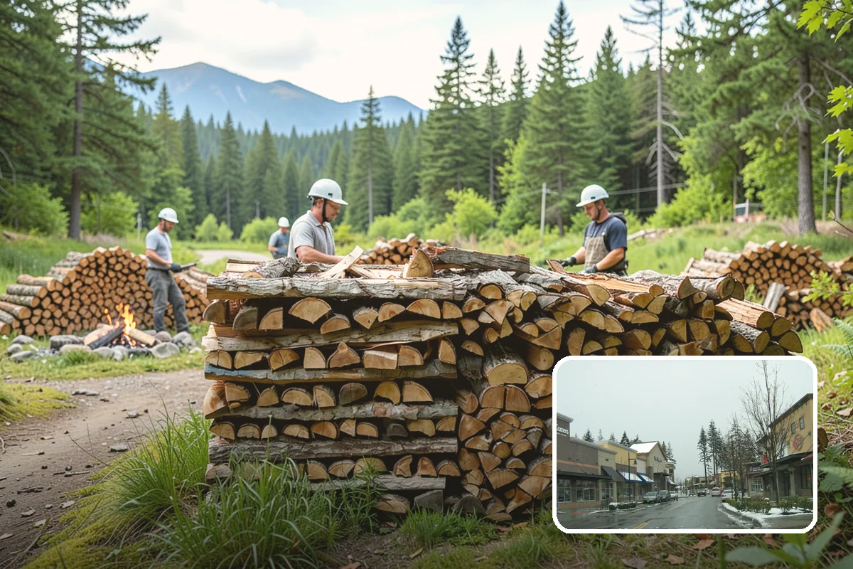 Urban Wood Recycling in Mill Creek, Snohomish County, WA - Recovers urban tree wood that would be wasted