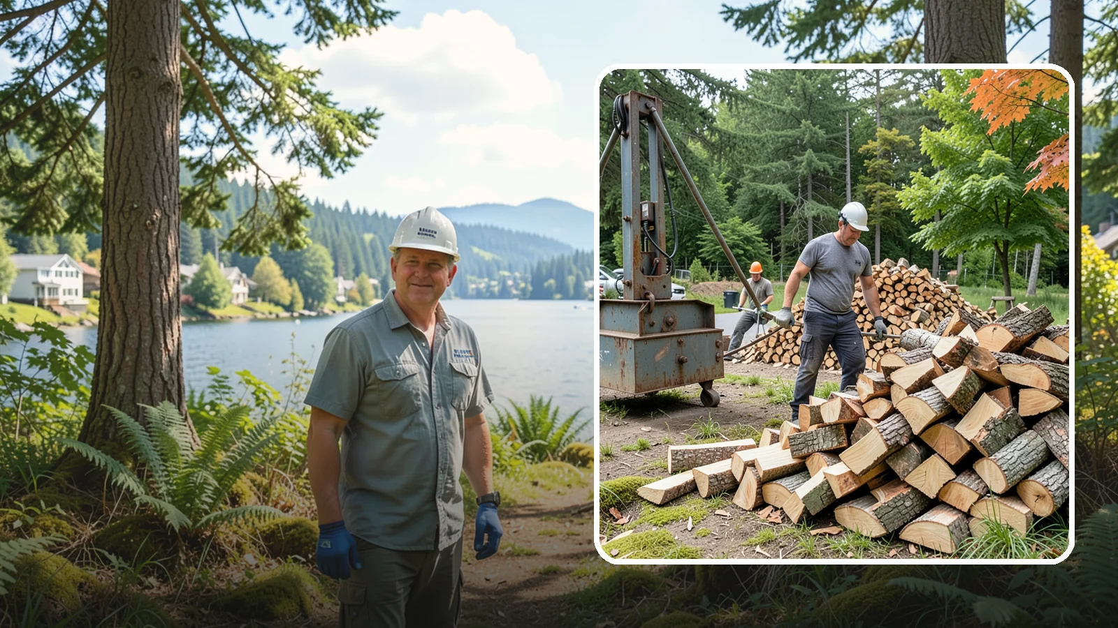 Urban Wood Recycling in Milton, King County, WA - We recover wood from urban tree work and turn it into firewood instead of letting it go to the chipper or landfill.
