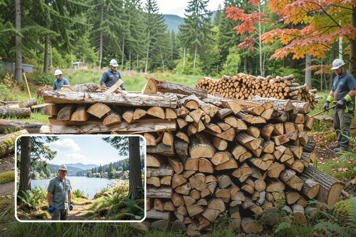 Urban Wood Recycling in Milton, King County, WA - Recovers urban tree wood that would be wasted