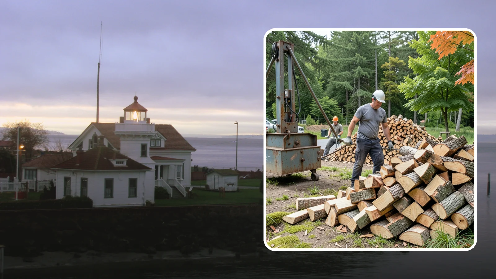 Urban Wood Recycling in Mukilteo, Snohomish County, WA - We recover wood from urban tree work and turn it into firewood instead of letting it go to the chipper or landfill.