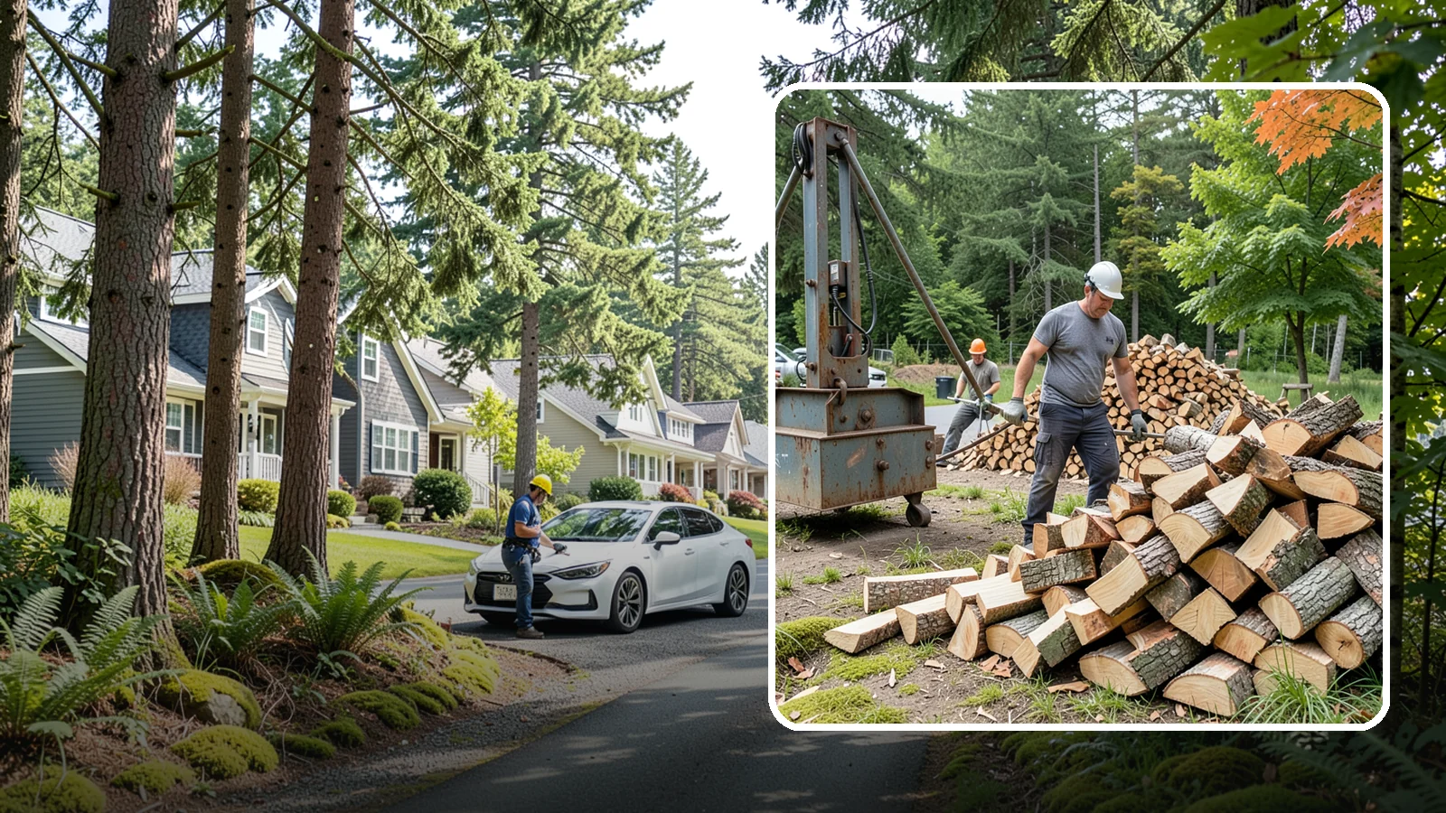 Urban Wood Recycling in Normandy Park, King County, WA - We recover wood from urban tree work and turn it into firewood instead of letting it go to the chipper or landfill.