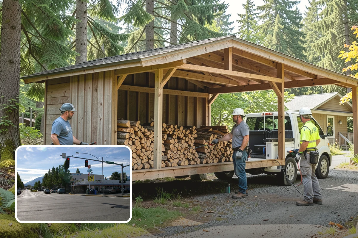 Urban Wood Recycling in North Bend, King County, WA - Recovers urban tree wood that would be wasted