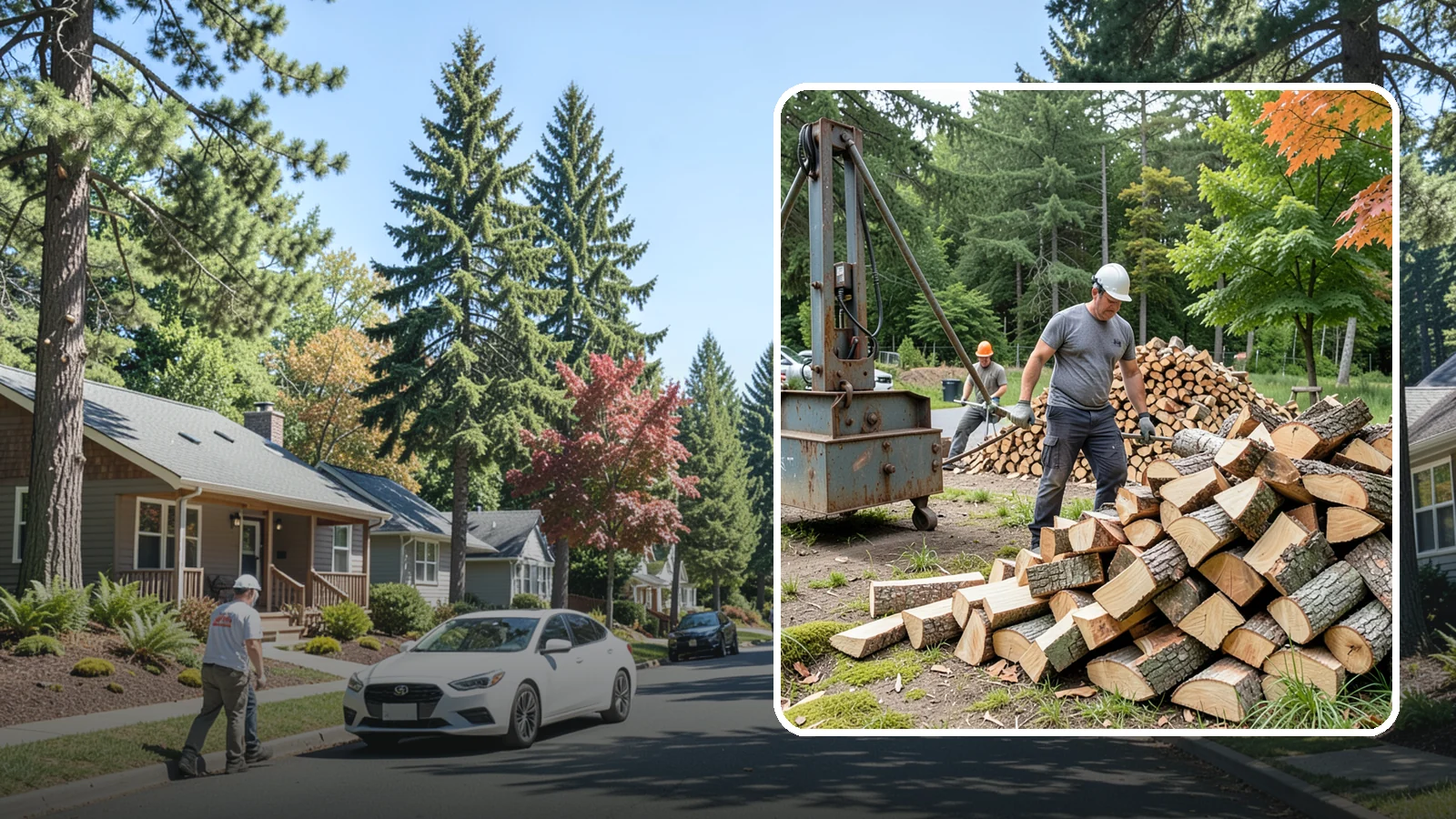 Urban Wood Recycling in Orting, Pierce County, WA - We recover wood from urban tree work and turn it into firewood instead of letting it go to the chipper or landfill.