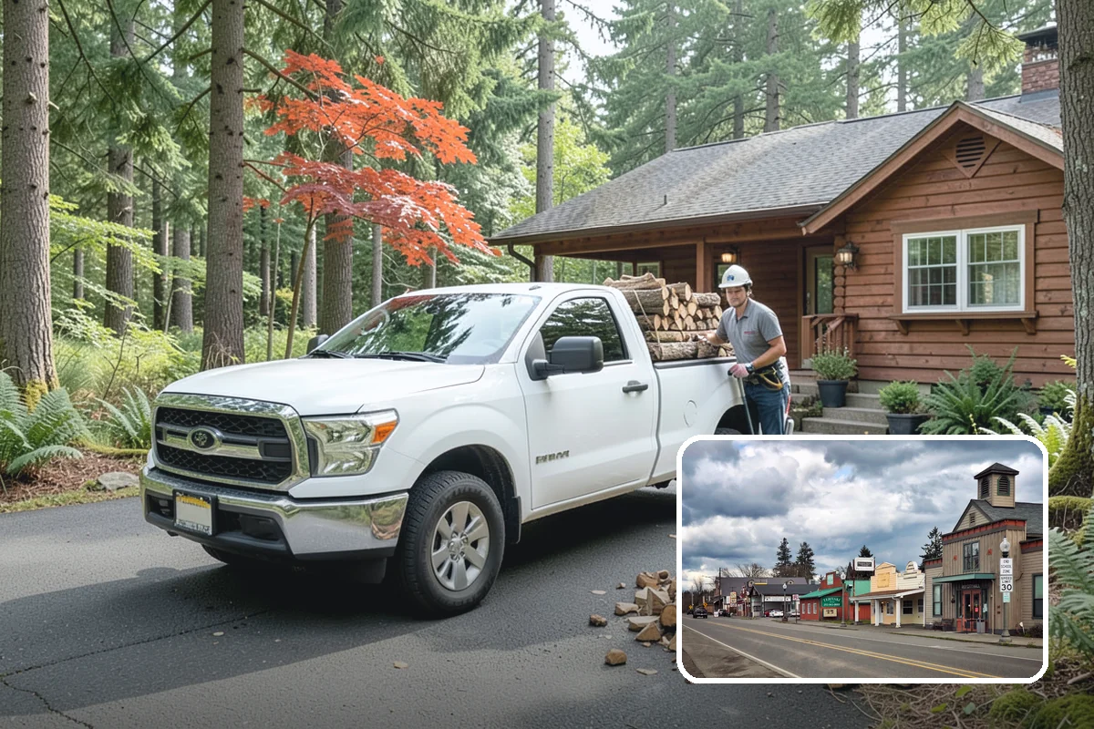 Urban Wood Recycling in Roy, Pierce County, WA - Recovers urban tree wood that would be wasted