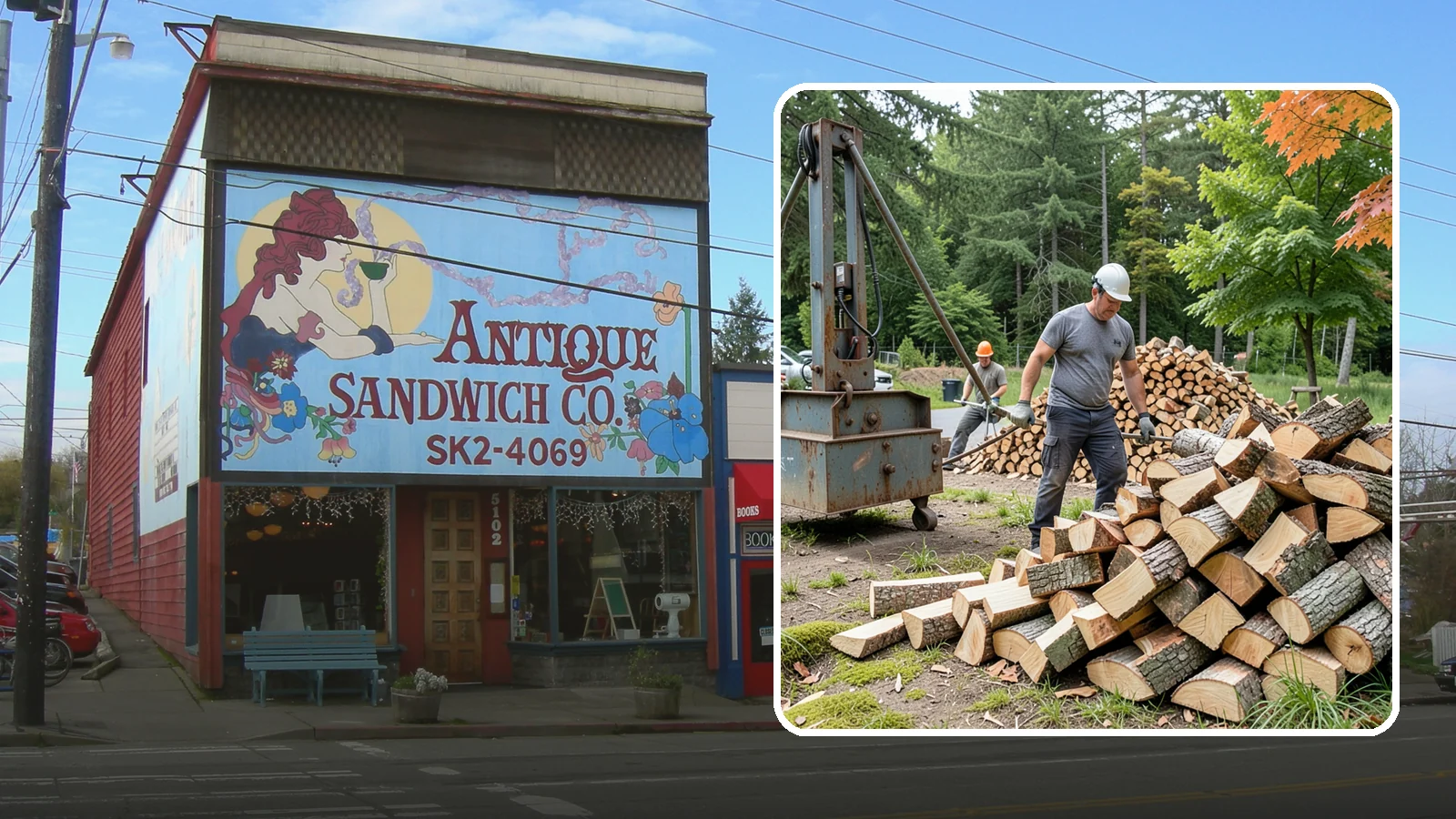 Urban Wood Recycling in Ruston, Pierce County, WA - We recover wood from urban tree work and turn it into firewood instead of letting it go to the chipper or landfill.