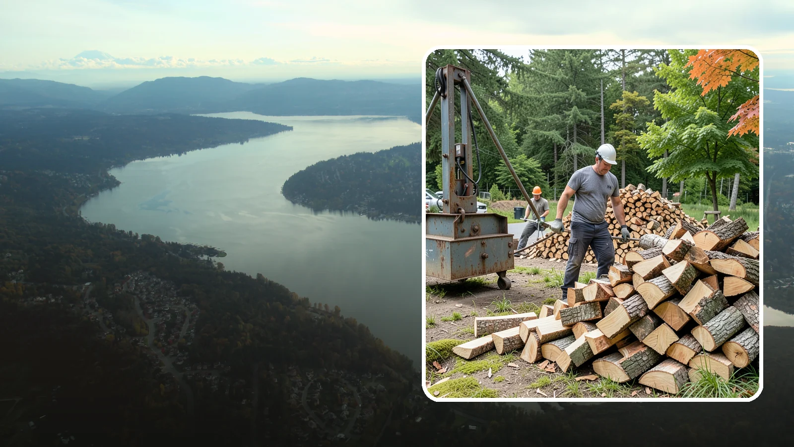 Urban Wood Recycling in Sammamish, King County, WA - We recover wood from urban tree work and turn it into firewood instead of letting it go to the chipper or landfill.