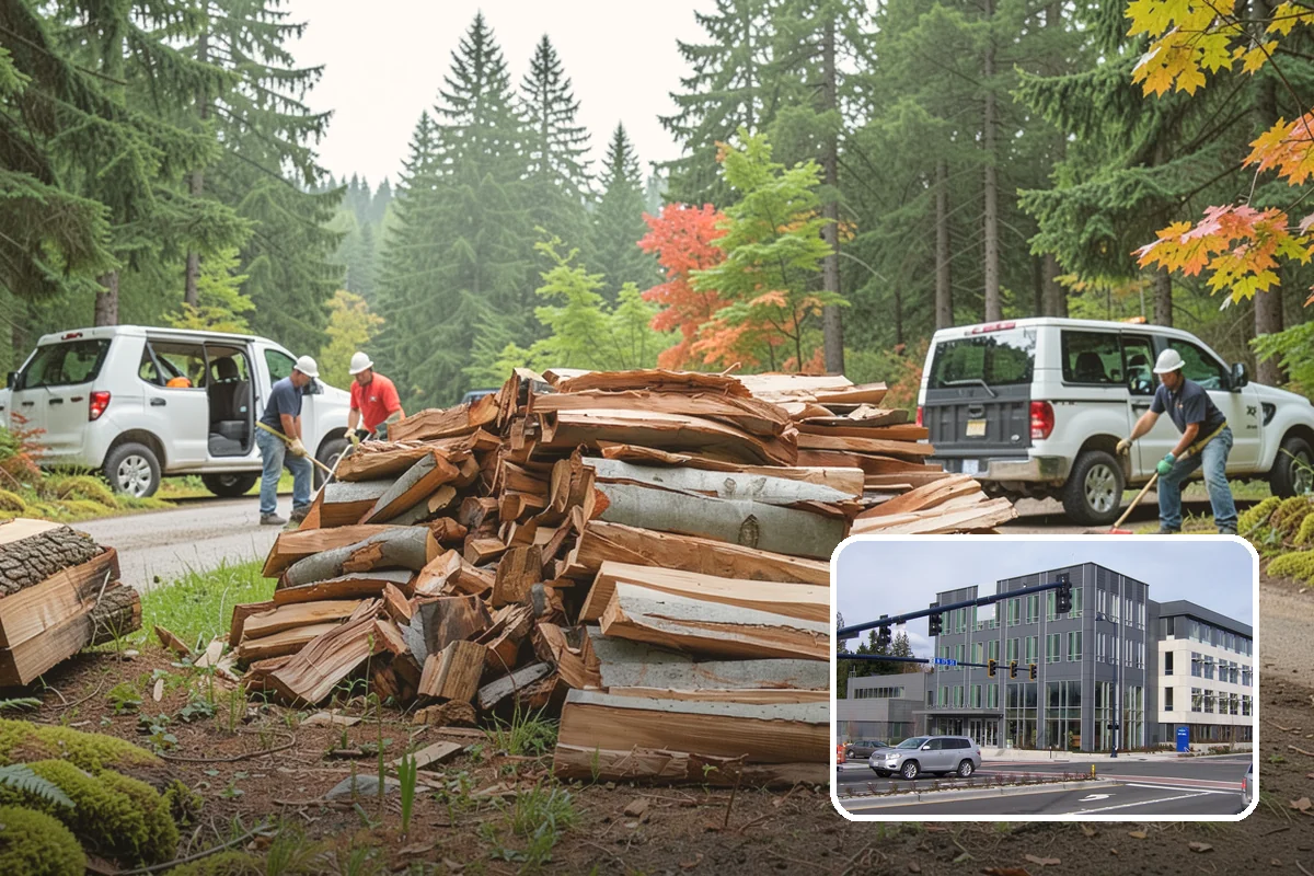 Urban Wood Recycling in Shoreline, King County, WA - Recovers urban tree wood that would be wasted