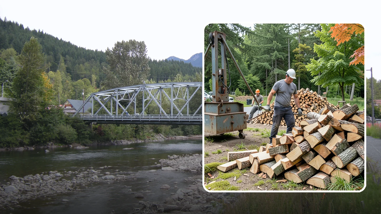 Urban Wood Recycling in Skykomish, King County, WA - We recover wood from urban tree work and turn it into firewood instead of letting it go to the chipper or landfill.