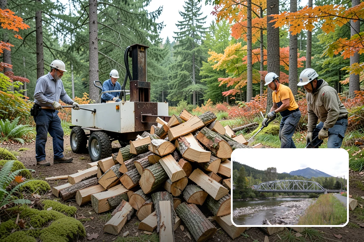 Urban Wood Recycling in Skykomish, King County, WA - Recovers urban tree wood that would be wasted