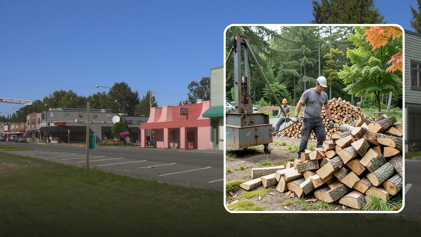 Urban Wood Recycling in Snoqualmie, King County, WA - We recover wood from urban tree work and turn it into firewood instead of letting it go to the chipper or landfill.