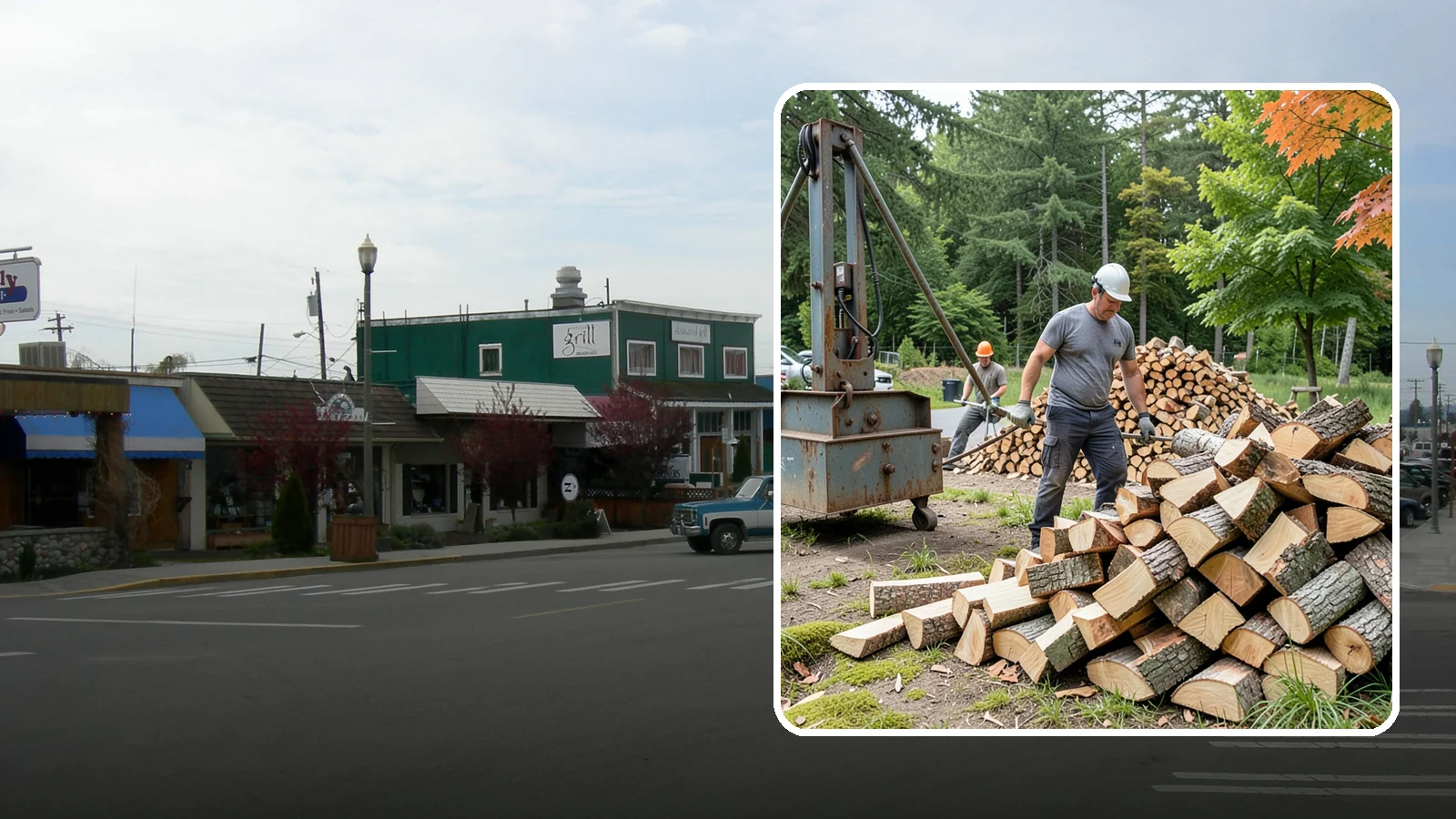 Urban Wood Recycling in Stanwood, Snohomish County, WA - We recover wood from urban tree work and turn it into firewood instead of letting it go to the chipper or landfill.