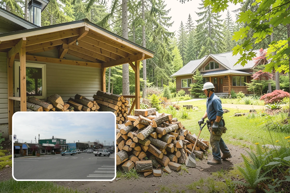 Urban Wood Recycling in Stanwood, Snohomish County, WA - Recovers urban tree wood that would be wasted