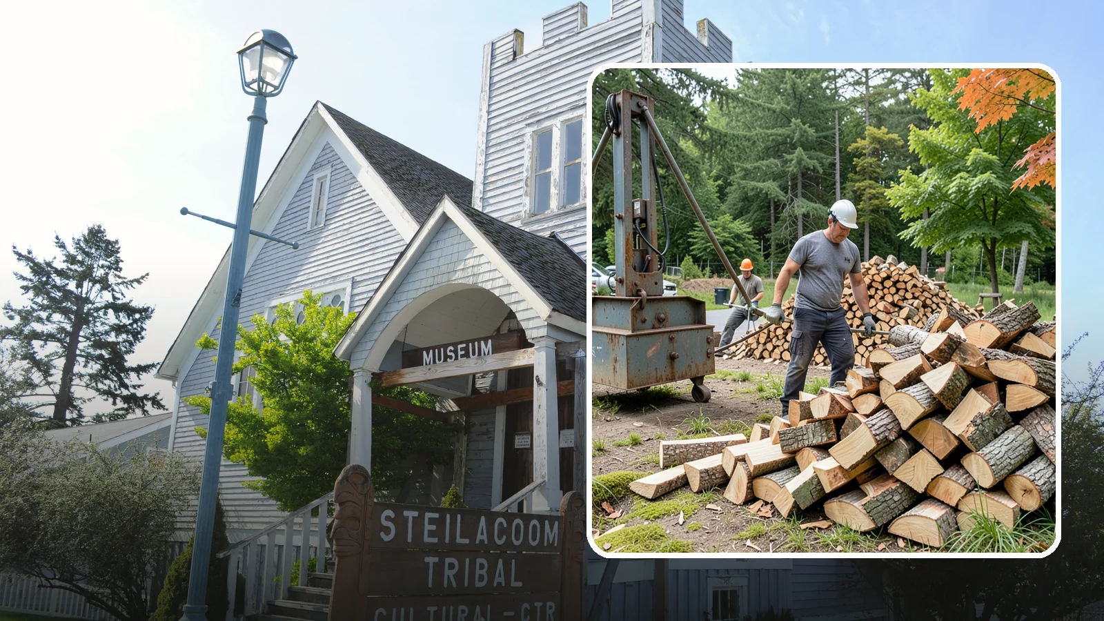 Urban Wood Recycling in Steilacoom, Pierce County, WA - We recover wood from urban tree work and turn it into firewood instead of letting it go to the chipper or landfill.
