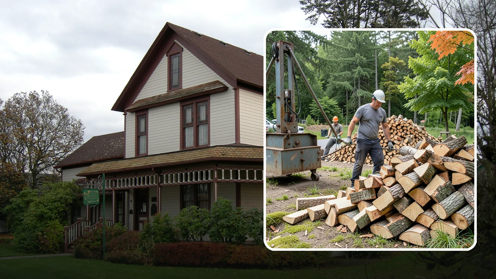 Urban Wood Recycling in Sumner, Pierce County, WA - We recover wood from urban tree work and turn it into firewood instead of letting it go to the chipper or landfill.