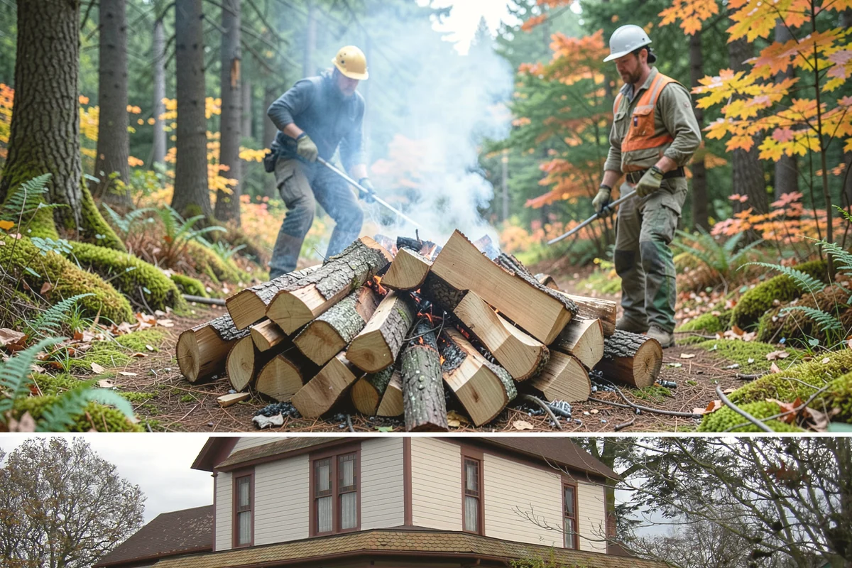 Urban Wood Recycling in Sumner, Pierce County, WA - Recovered wood flows year-round, with demand for the finished firewood rising through fall and winter.