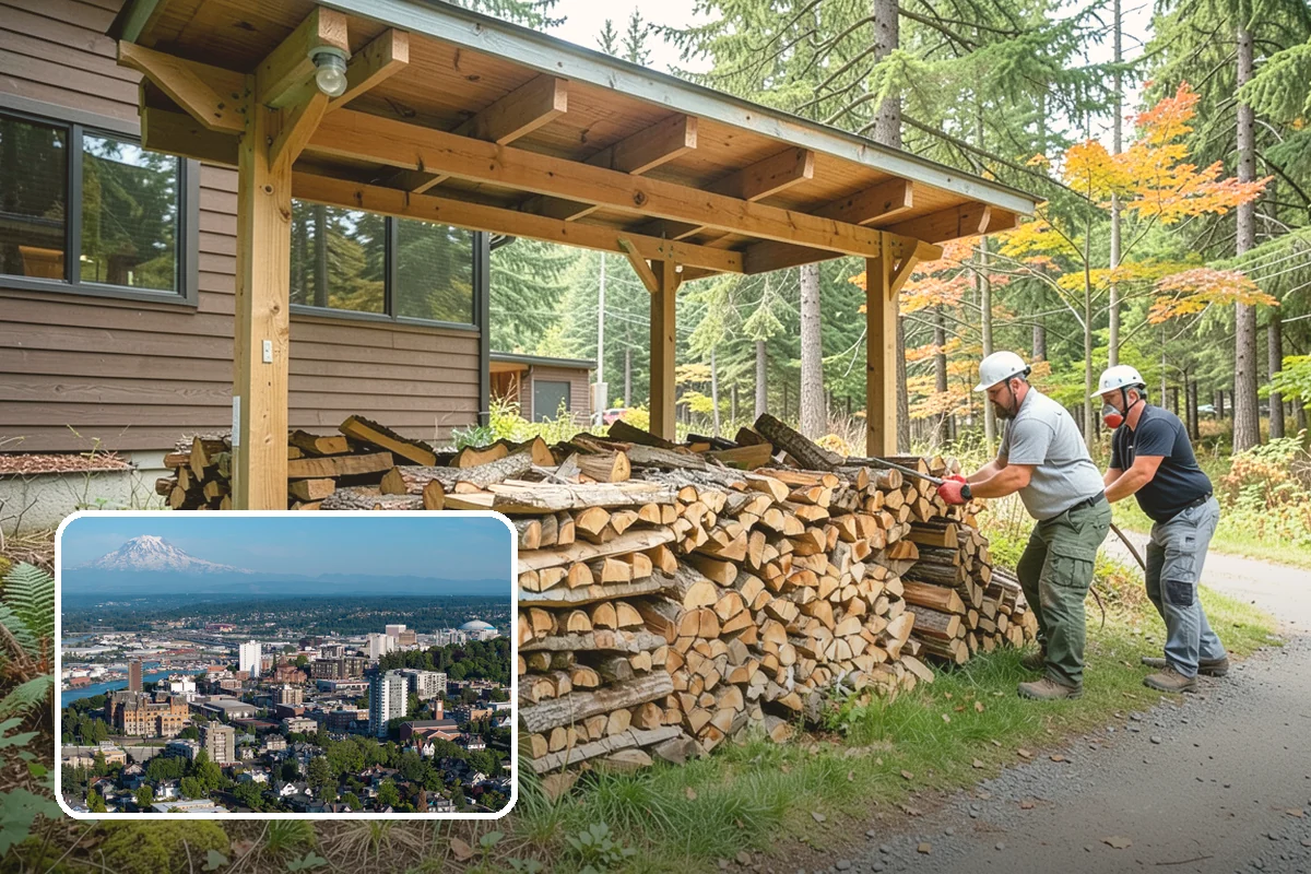 Urban Wood Recycling in Tacoma, Pierce County, WA - Recovers urban tree wood that would be wasted