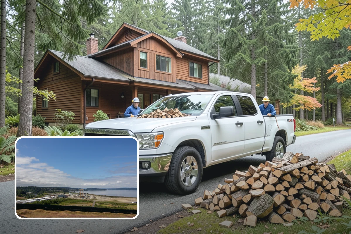 Urban Wood Recycling in University Place, Pierce County, WA - Recovers urban tree wood that would be wasted