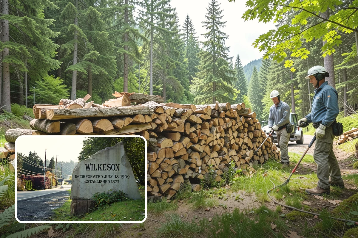 Urban Wood Recycling in Wilkeson, Pierce County, WA - Recovers urban tree wood that would be wasted