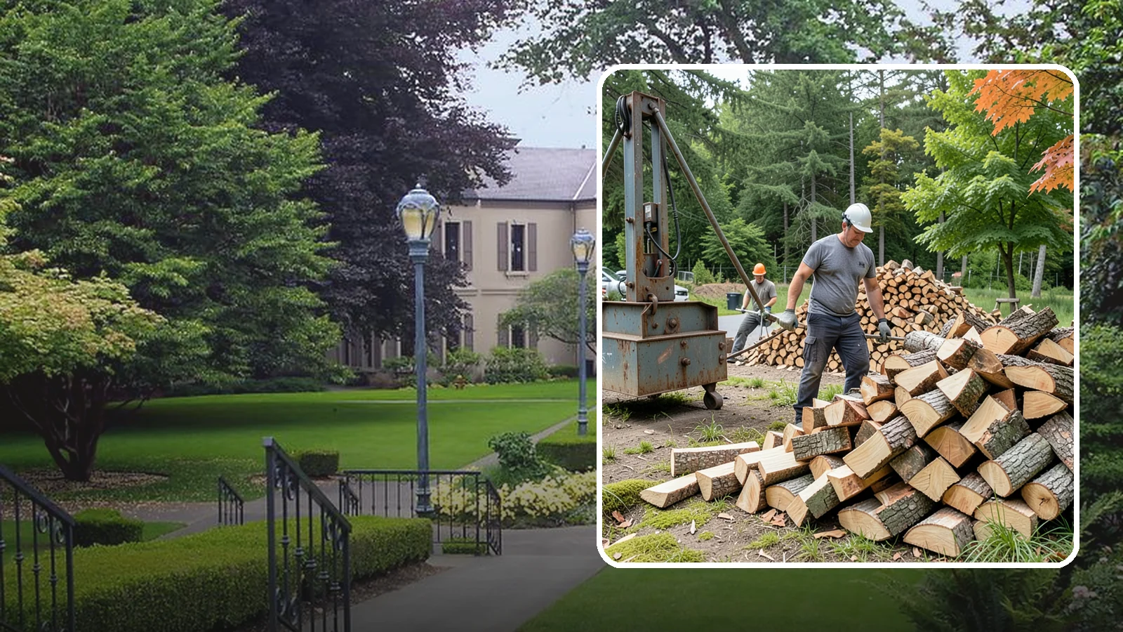 Urban Wood Recycling in Woodinville, King County, WA - We recover wood from urban tree work and turn it into firewood instead of letting it go to the chipper or landfill.