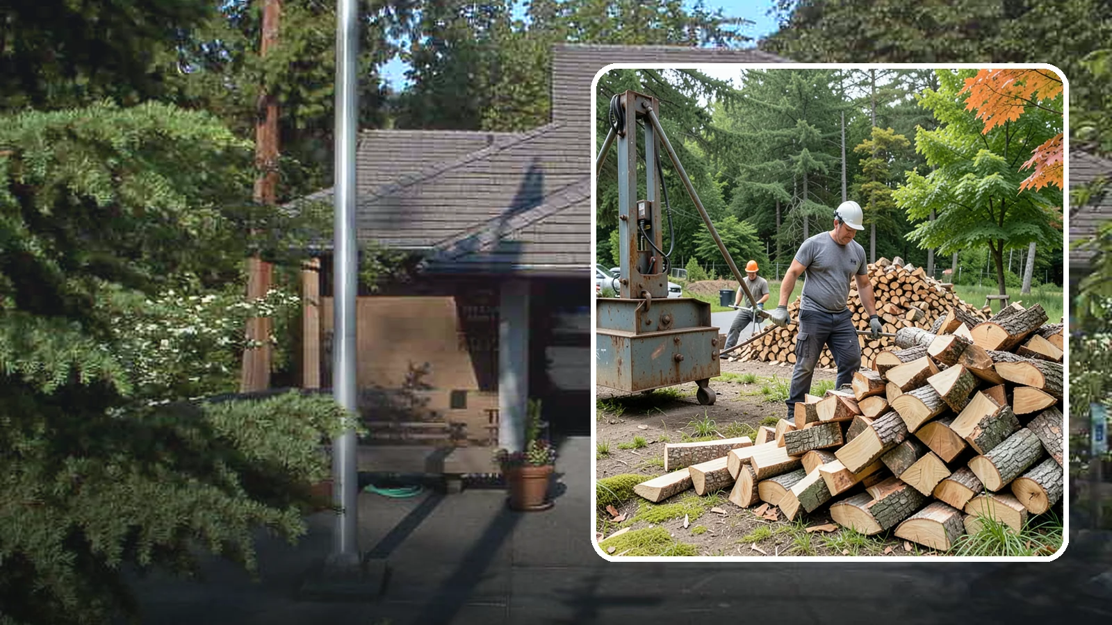 Urban Wood Recycling in Yarrow Point, King County, WA - We recover wood from urban tree work and turn it into firewood instead of letting it go to the chipper or landfill.