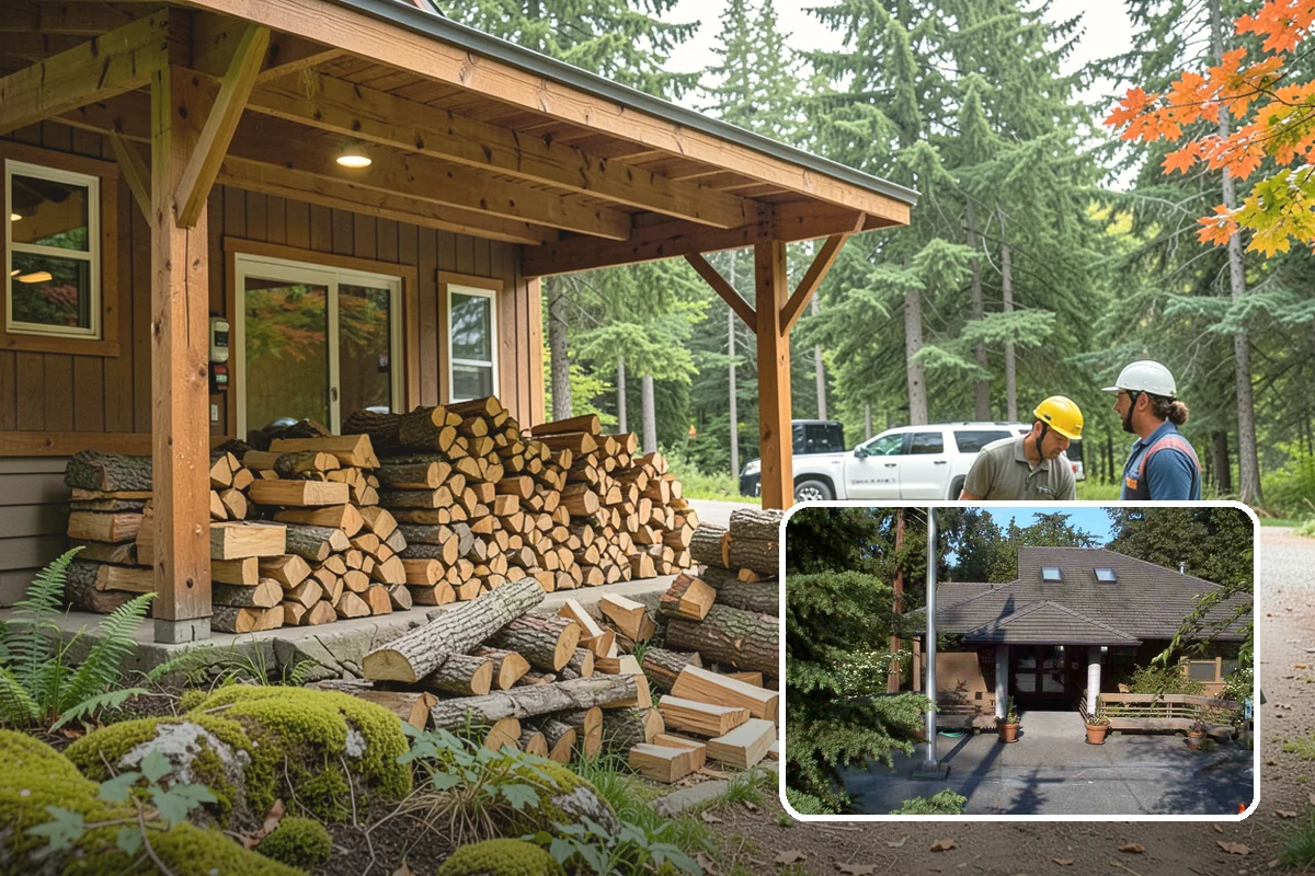 Urban Wood Recycling in Yarrow Point, King County, WA - Recovers urban tree wood that would be wasted