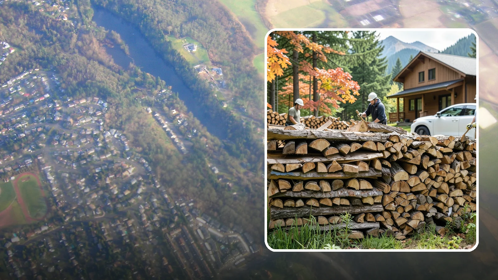 Vacation Rental Firewood in Algona, King County, WA - Turnkey firewood restocking for vacation rentals so guests always find a full woodpile.