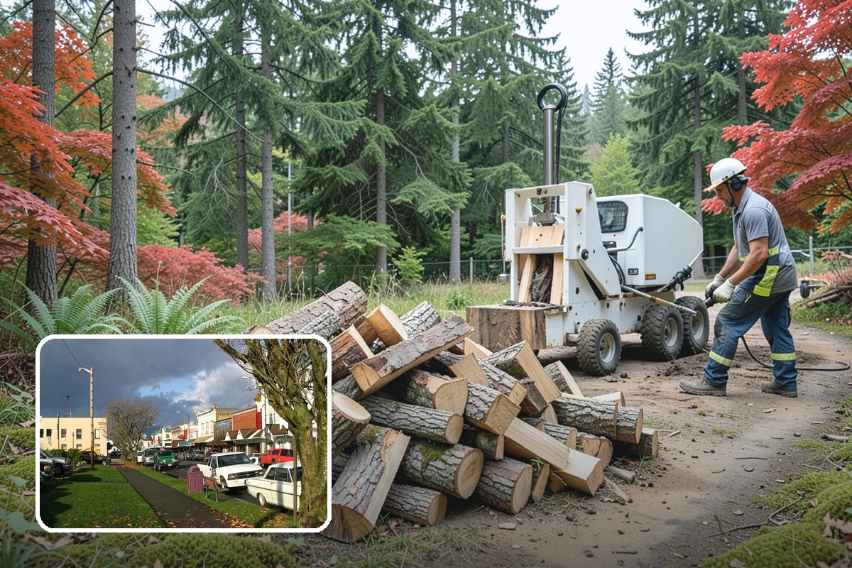 Vacation Rental Firewood in Arlington, Snohomish County, WA - Guests arrive to a stocked, ready-to-burn woodpile