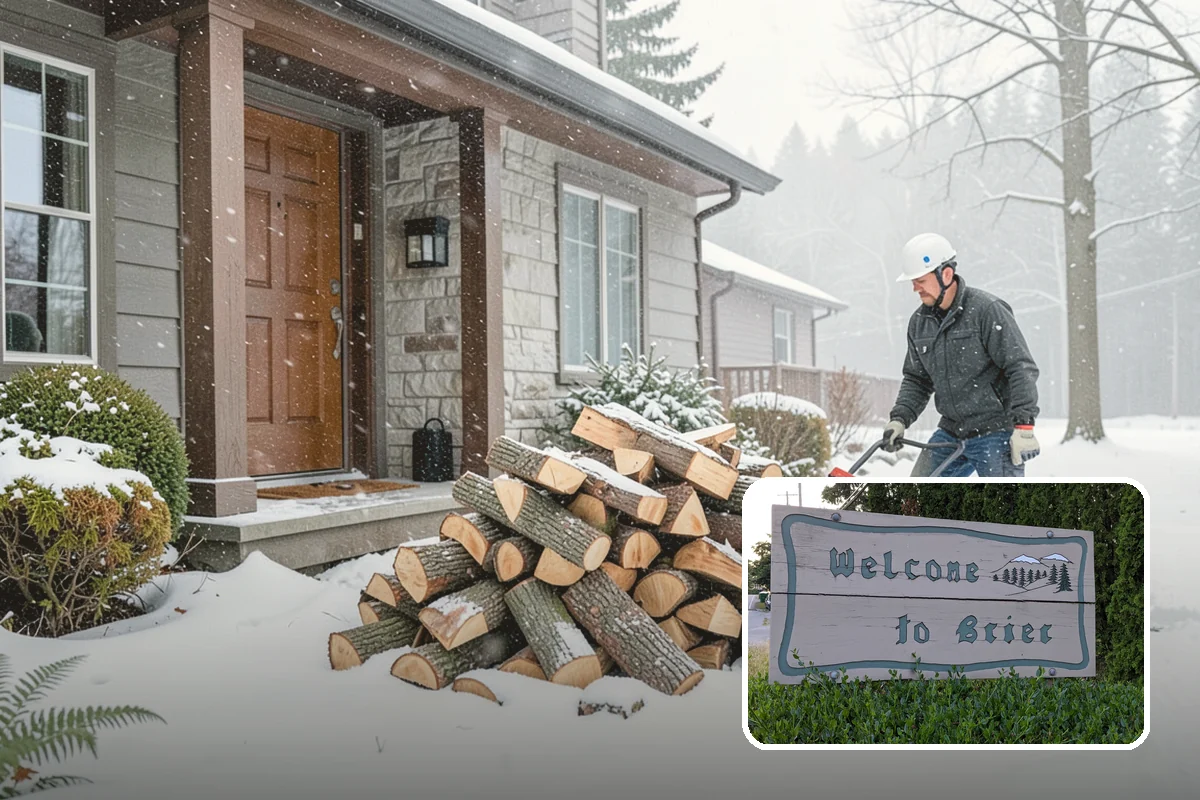 Vacation Rental Firewood in Brier, Snohomish County, WA - Guests arrive to a stocked, ready-to-burn woodpile