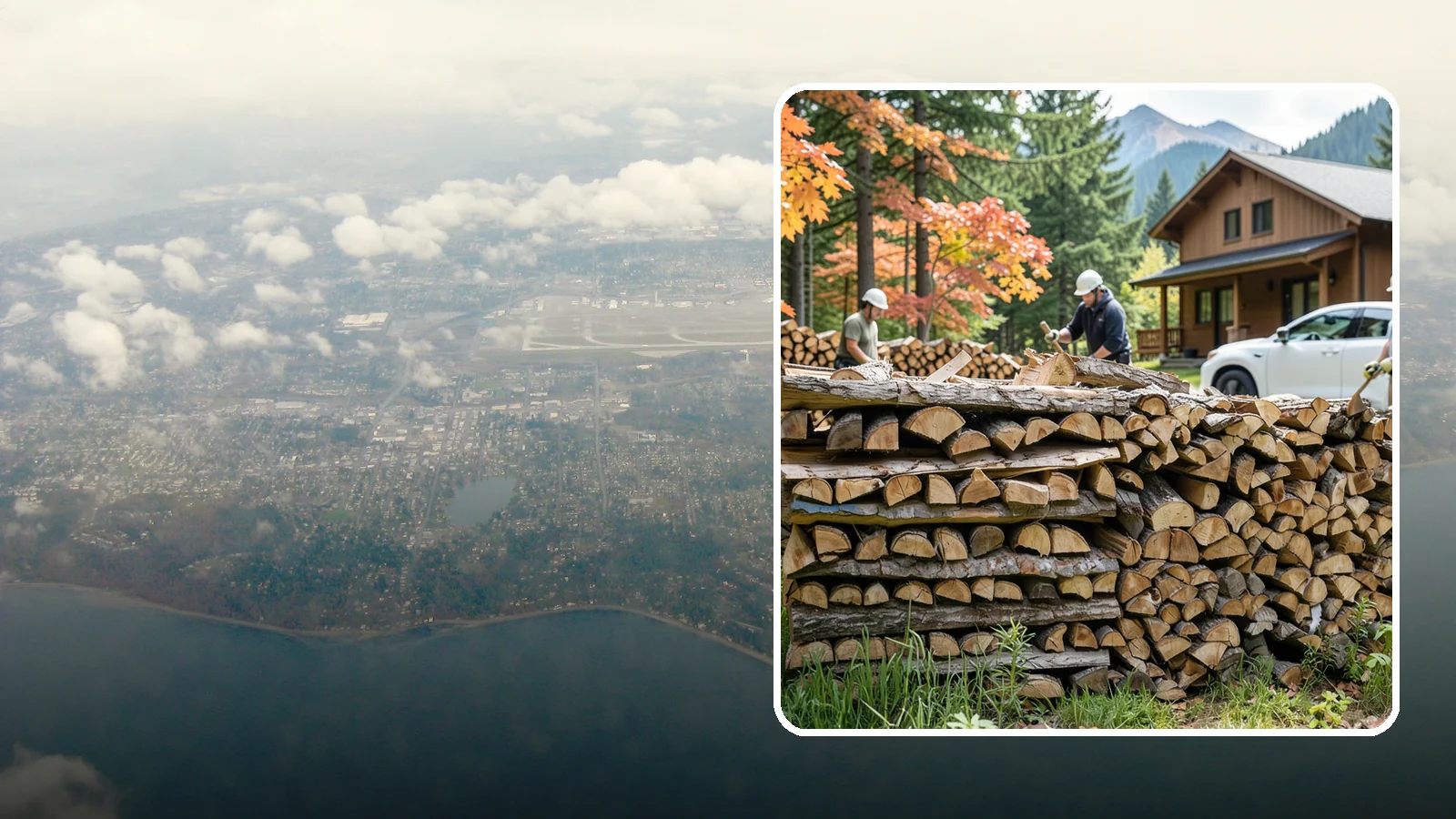 Vacation Rental Firewood in Burien, King County, WA - Turnkey firewood restocking for vacation rentals so guests always find a full woodpile.