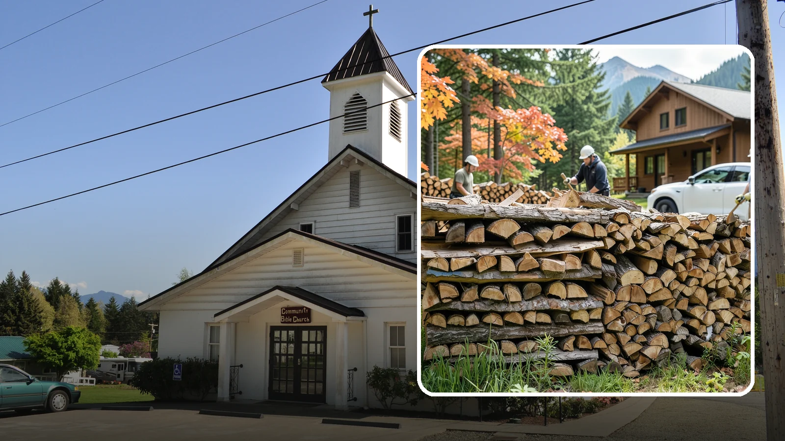 Vacation Rental Firewood in Concrete, Skagit County, WA - Turnkey firewood restocking for vacation rentals so guests always find a full woodpile.
