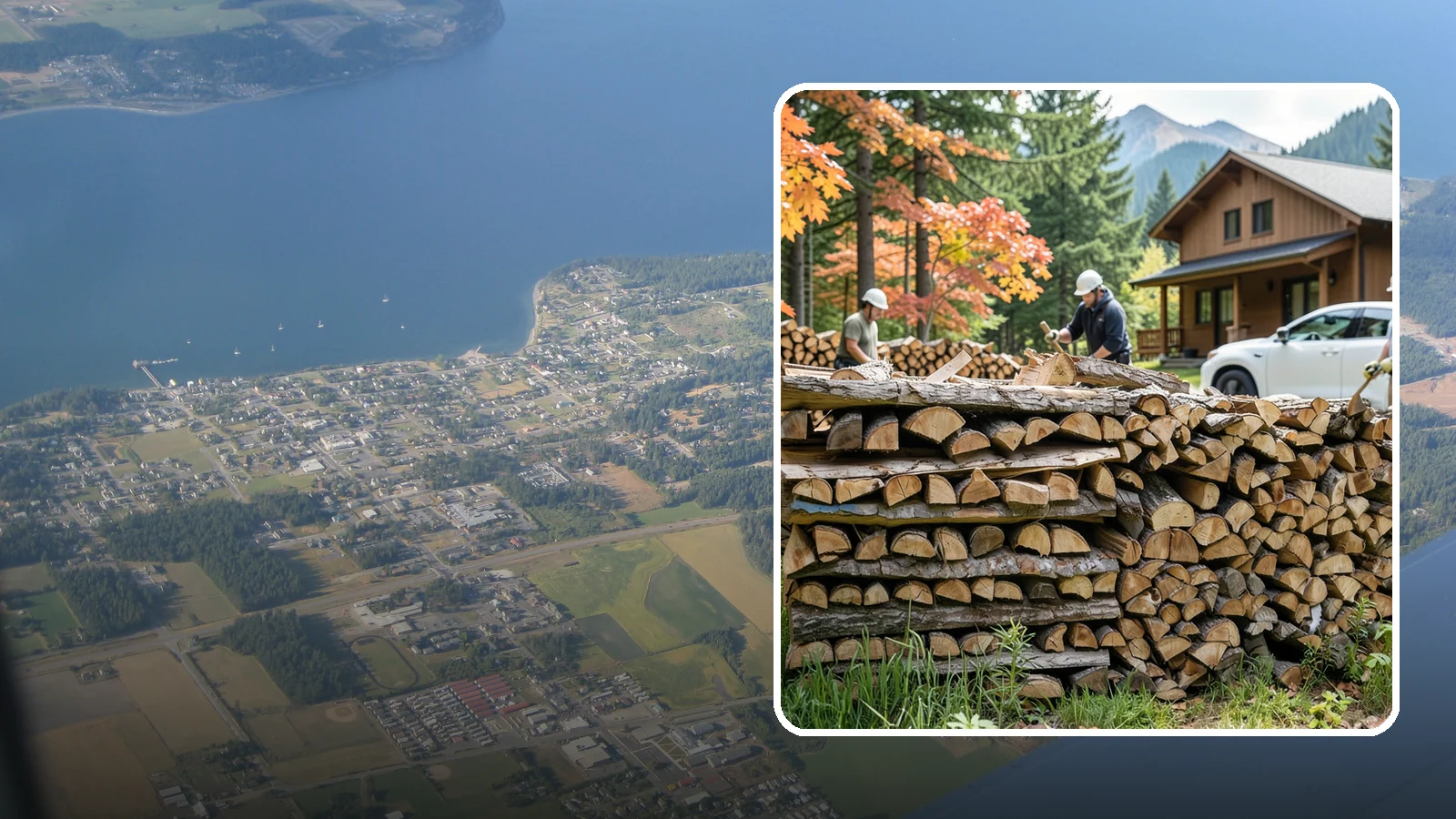 Vacation Rental Firewood in Coupeville, Island County, WA - Turnkey firewood restocking for vacation rentals so guests always find a full woodpile.