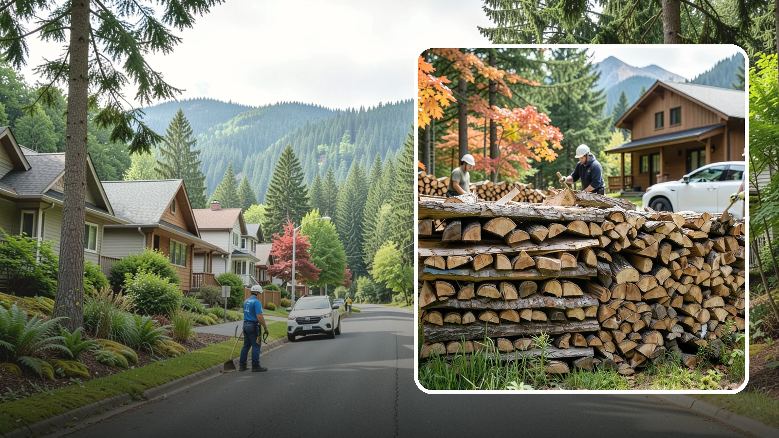 Vacation Rental Firewood in Darrington, Snohomish County, WA - Turnkey firewood restocking for vacation rentals so guests always find a full woodpile.
