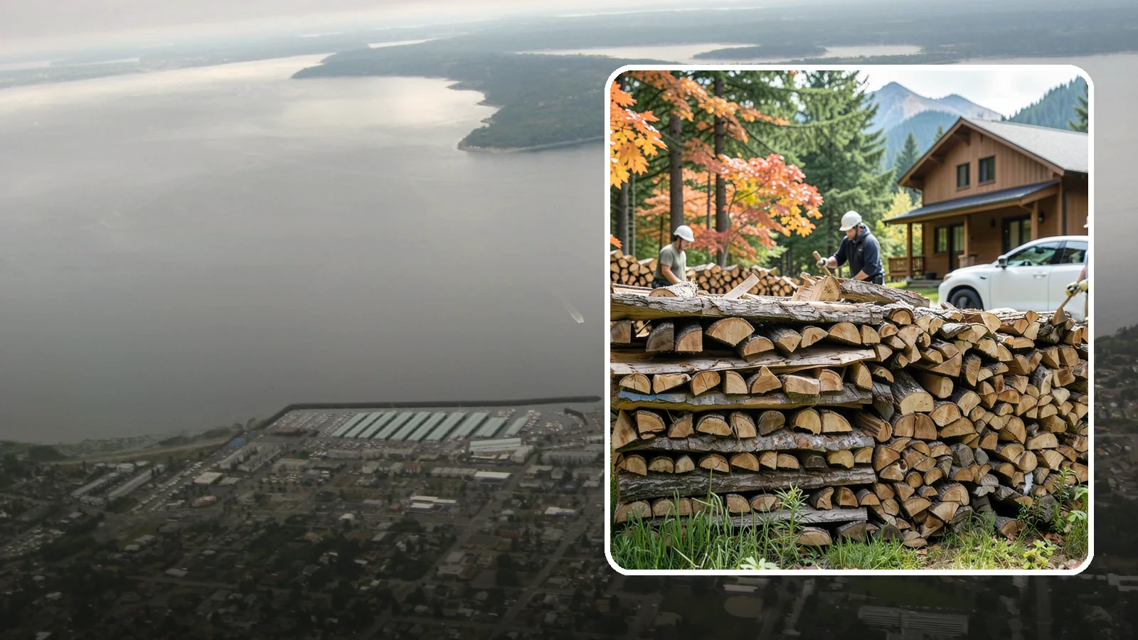 Vacation Rental Firewood in Des Moines, King County, WA - Turnkey firewood restocking for vacation rentals so guests always find a full woodpile.