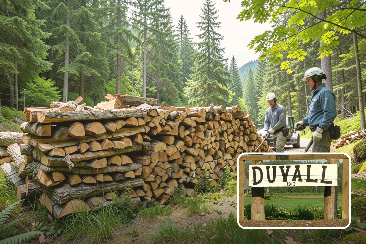 Vacation Rental Firewood in Duvall, King County, WA - Guests arrive to a stocked, ready-to-burn woodpile