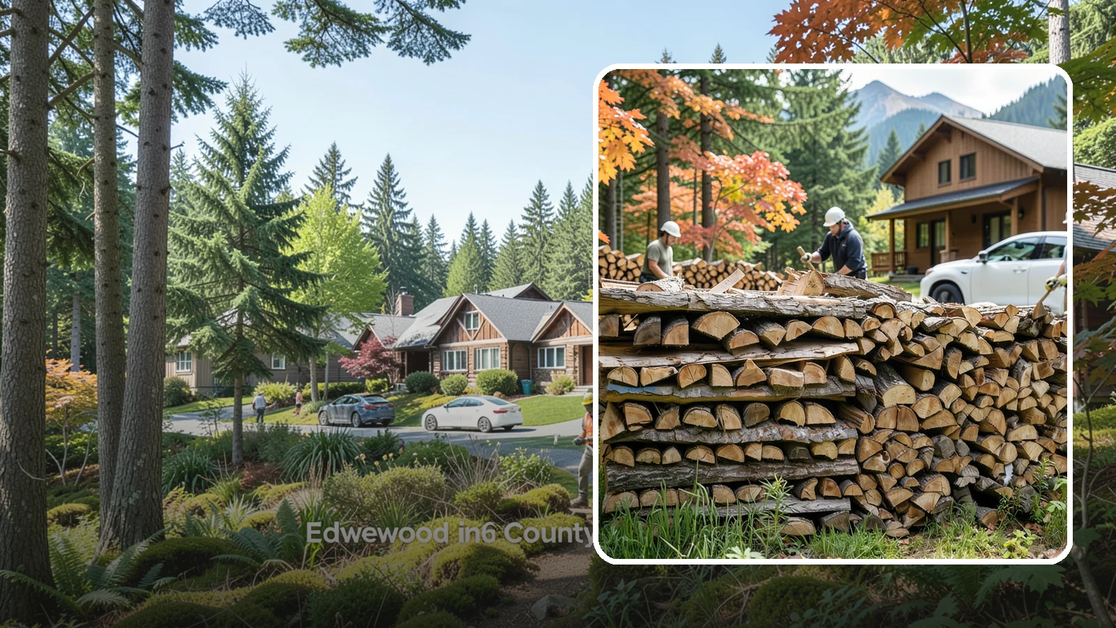 Vacation Rental Firewood in Edgewood, Pierce County, WA - Turnkey firewood restocking for vacation rentals so guests always find a full woodpile.