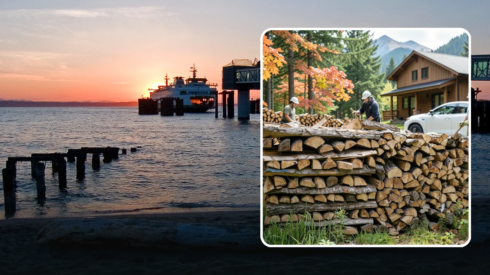 Vacation Rental Firewood in Edmonds, Snohomish County, WA - Turnkey firewood restocking for vacation rentals so guests always find a full woodpile.