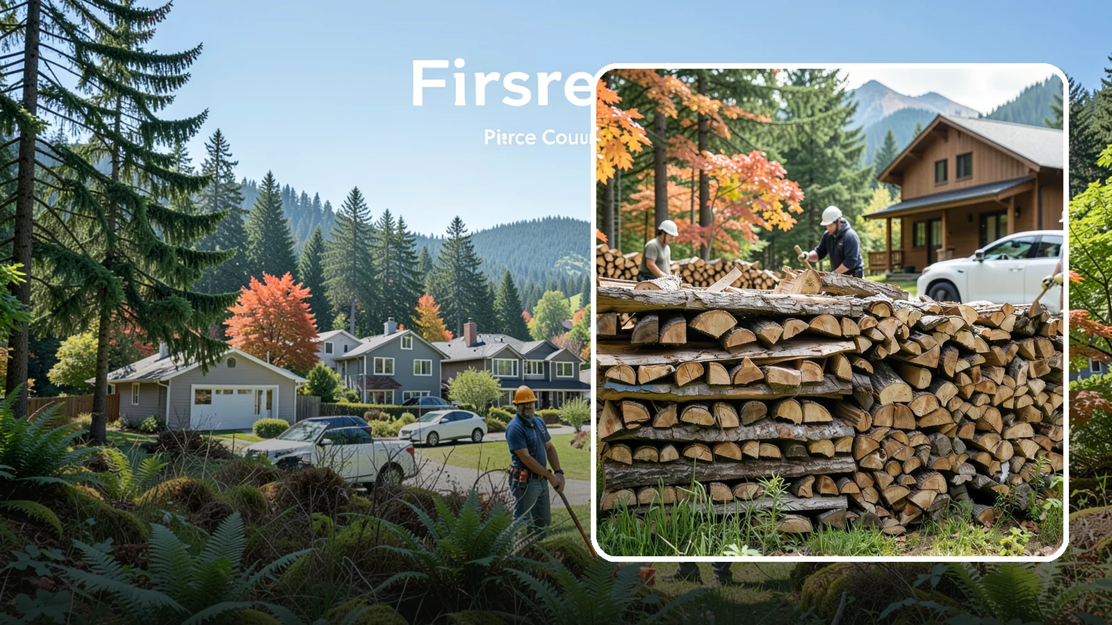Vacation Rental Firewood in Fircrest, Pierce County, WA - Turnkey firewood restocking for vacation rentals so guests always find a full woodpile.