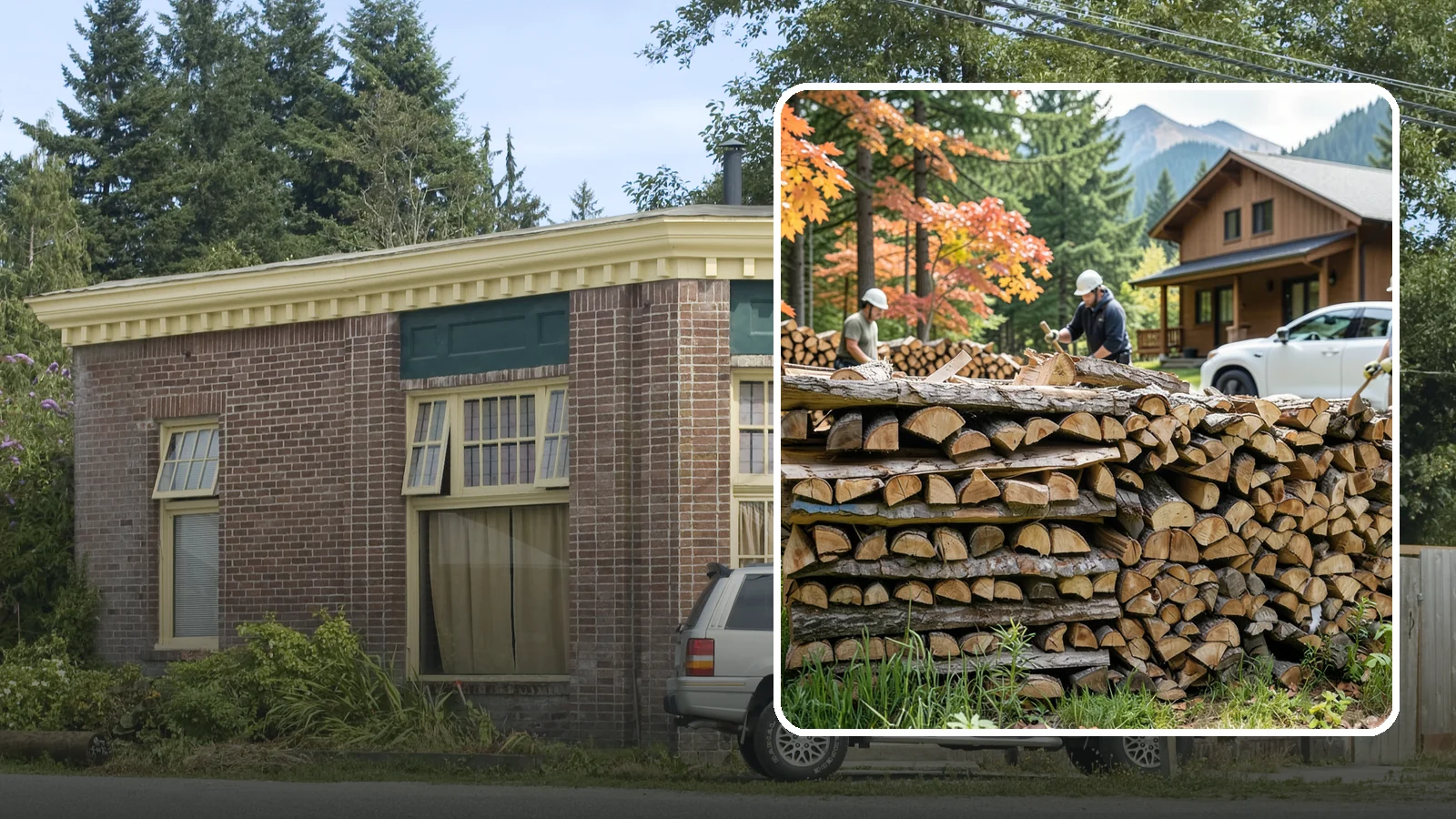 Vacation Rental Firewood in Hamilton, Skagit County, WA - Turnkey firewood restocking for vacation rentals so guests always find a full woodpile.