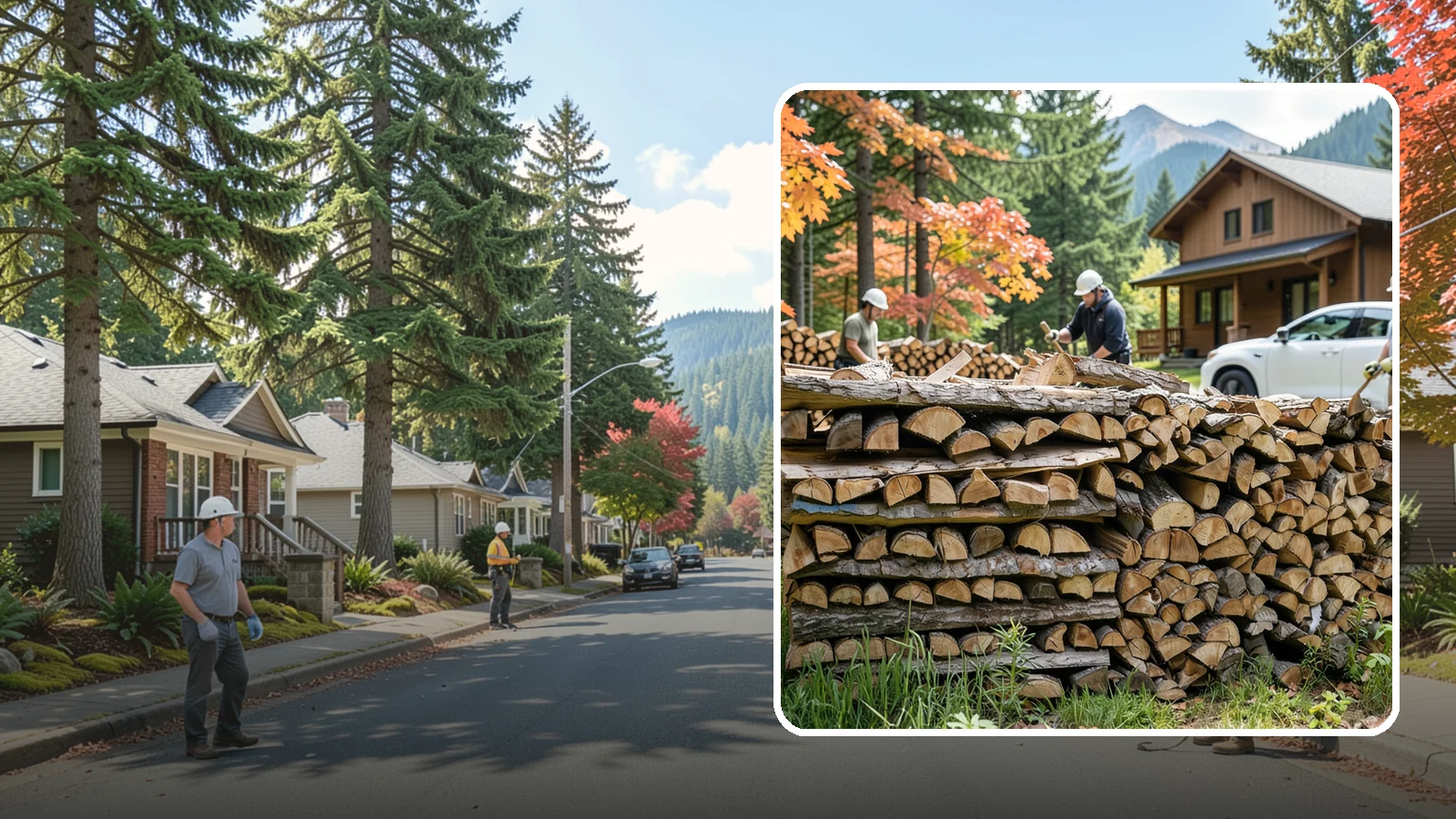 Vacation Rental Firewood in Hunts Point, King County, WA - Turnkey firewood restocking for vacation rentals so guests always find a full woodpile.