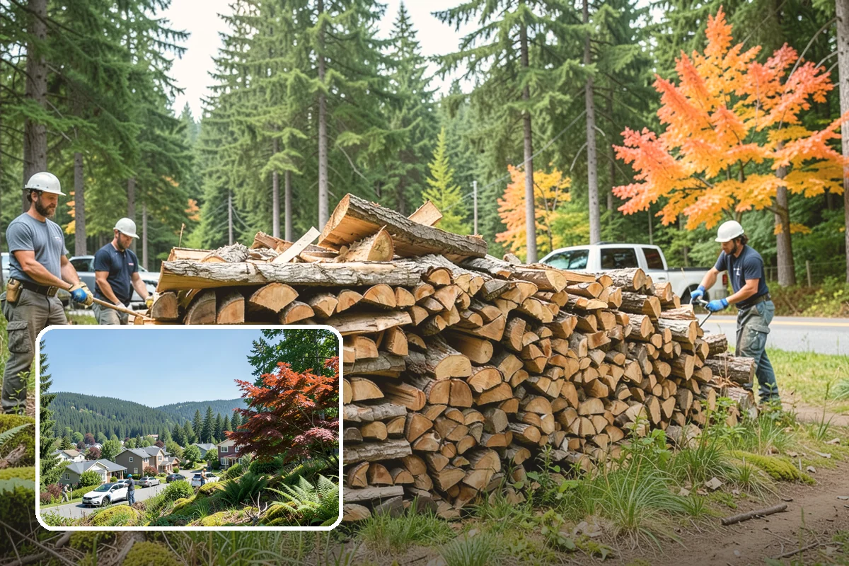 Vacation Rental Firewood in Index, Snohomish County, WA - Guests arrive to a stocked, ready-to-burn woodpile