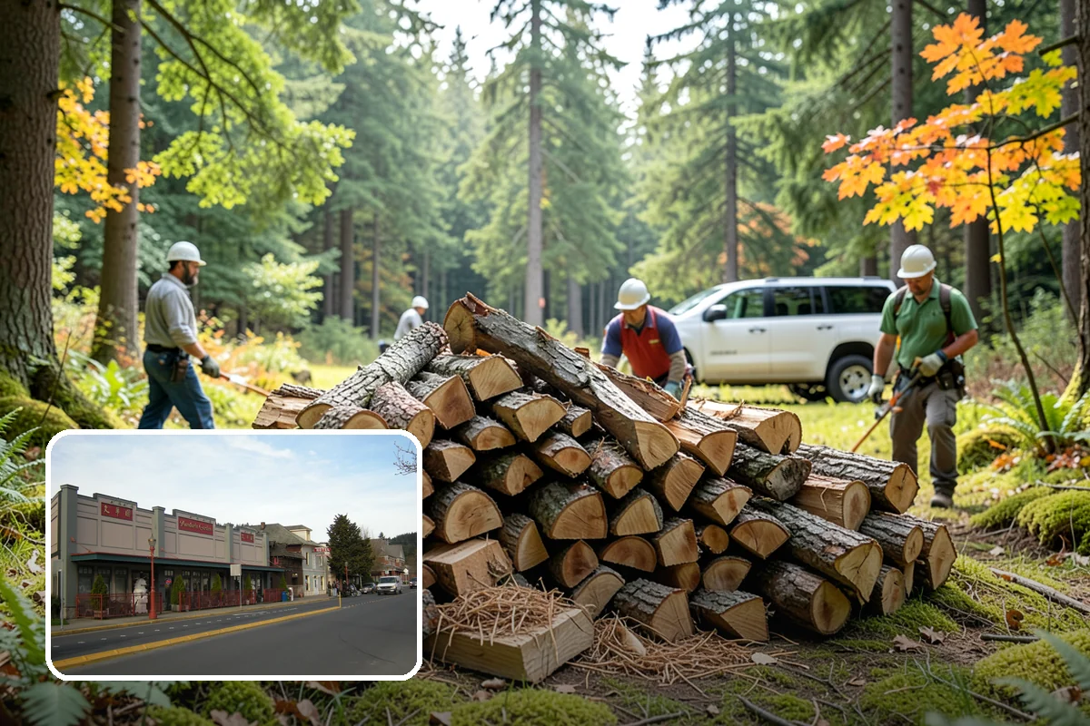 Vacation Rental Firewood in Issaquah, King County, WA - Guests arrive to a stocked, ready-to-burn woodpile