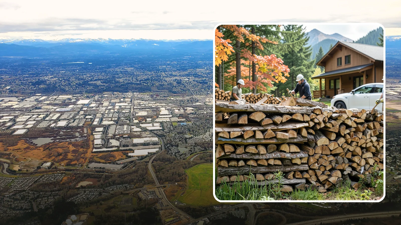 Vacation Rental Firewood in Kent, King County, WA - Turnkey firewood restocking for vacation rentals so guests always find a full woodpile.