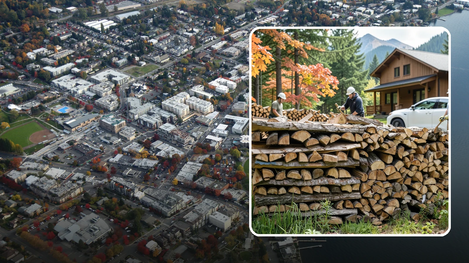 Vacation Rental Firewood in Kirkland, King County, WA - Turnkey firewood restocking for vacation rentals so guests always find a full woodpile.