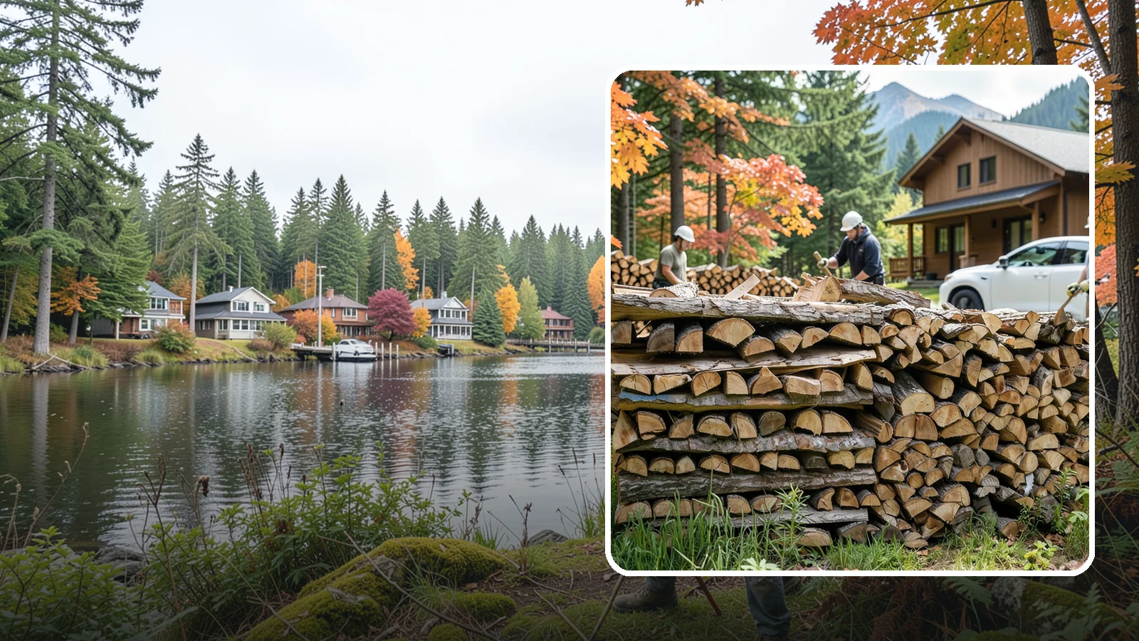 Vacation Rental Firewood in La Conner, Skagit County, WA - Turnkey firewood restocking for vacation rentals so guests always find a full woodpile.