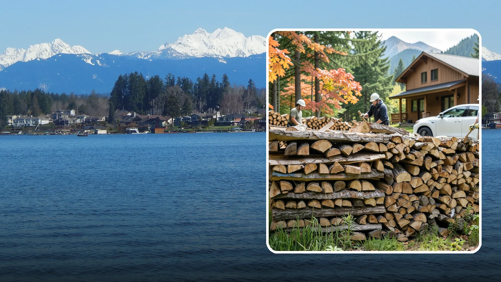 Vacation Rental Firewood in Lake Stevens, Snohomish County, WA - Turnkey firewood restocking for vacation rentals so guests always find a full woodpile.