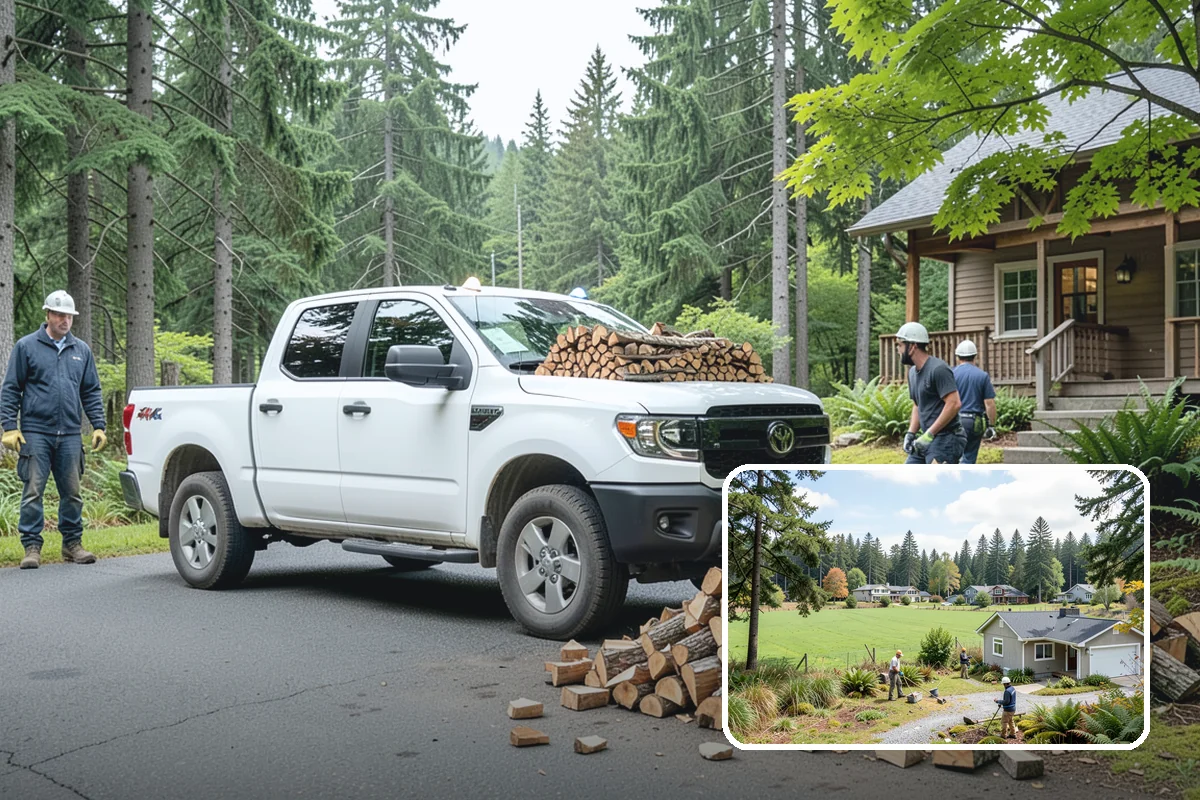 Vacation Rental Firewood in Lyman, Skagit County, WA - Guests arrive to a stocked, ready-to-burn woodpile