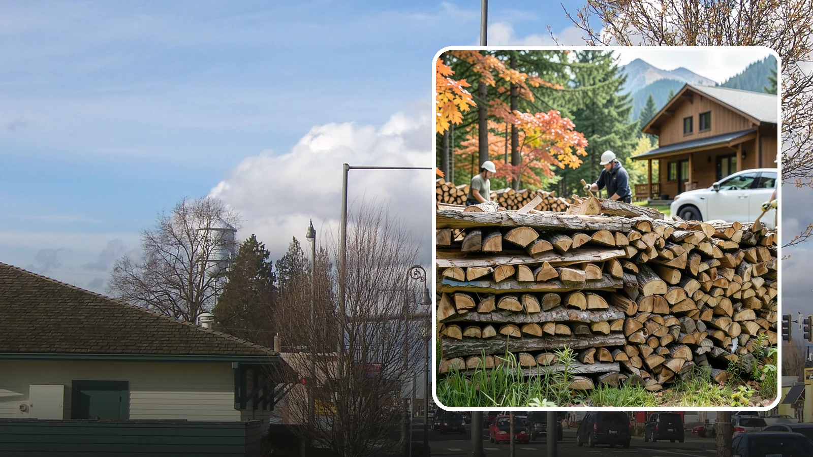 Vacation Rental Firewood in Marysville, Snohomish County, WA - Turnkey firewood restocking for vacation rentals so guests always find a full woodpile.
