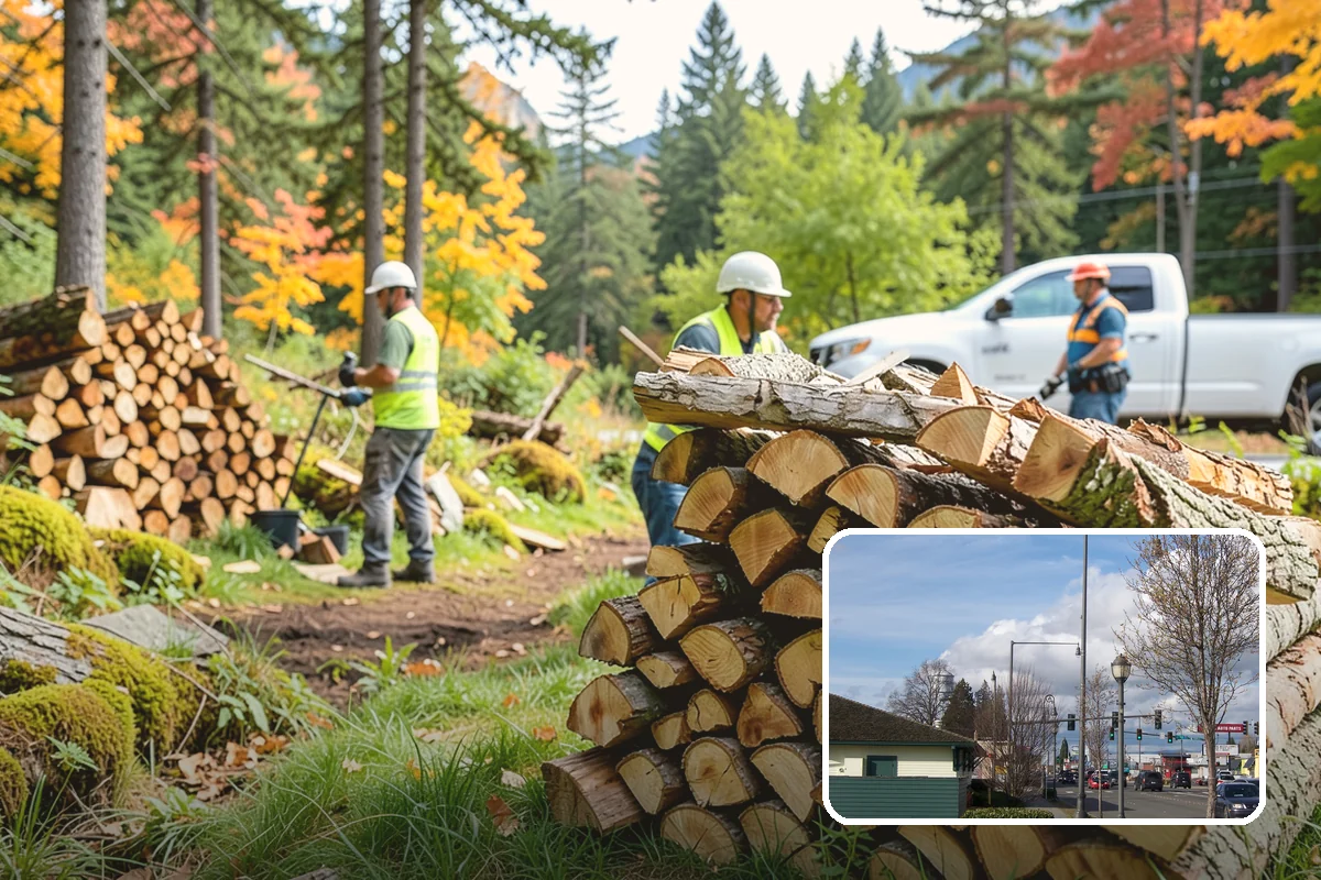 Vacation Rental Firewood in Marysville, Snohomish County, WA - Guests arrive to a stocked, ready-to-burn woodpile